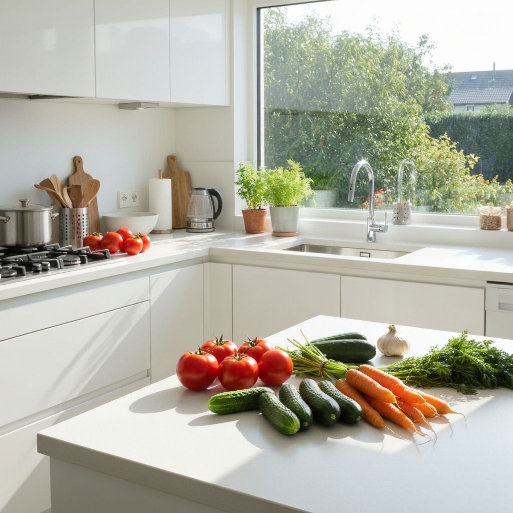 Alltägliche Küchenszene